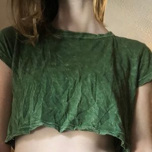 UO Faded Green Crop Top